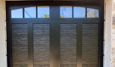New carriage-style garage door installed in Westchester, NY